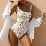 Scalloped Edge Backless One Piece Swimsuit - Vignette | Verquay